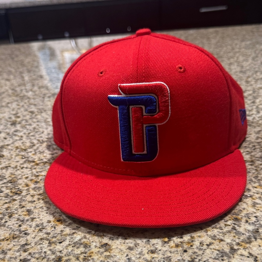 Red Detroit Pistons SnapBack